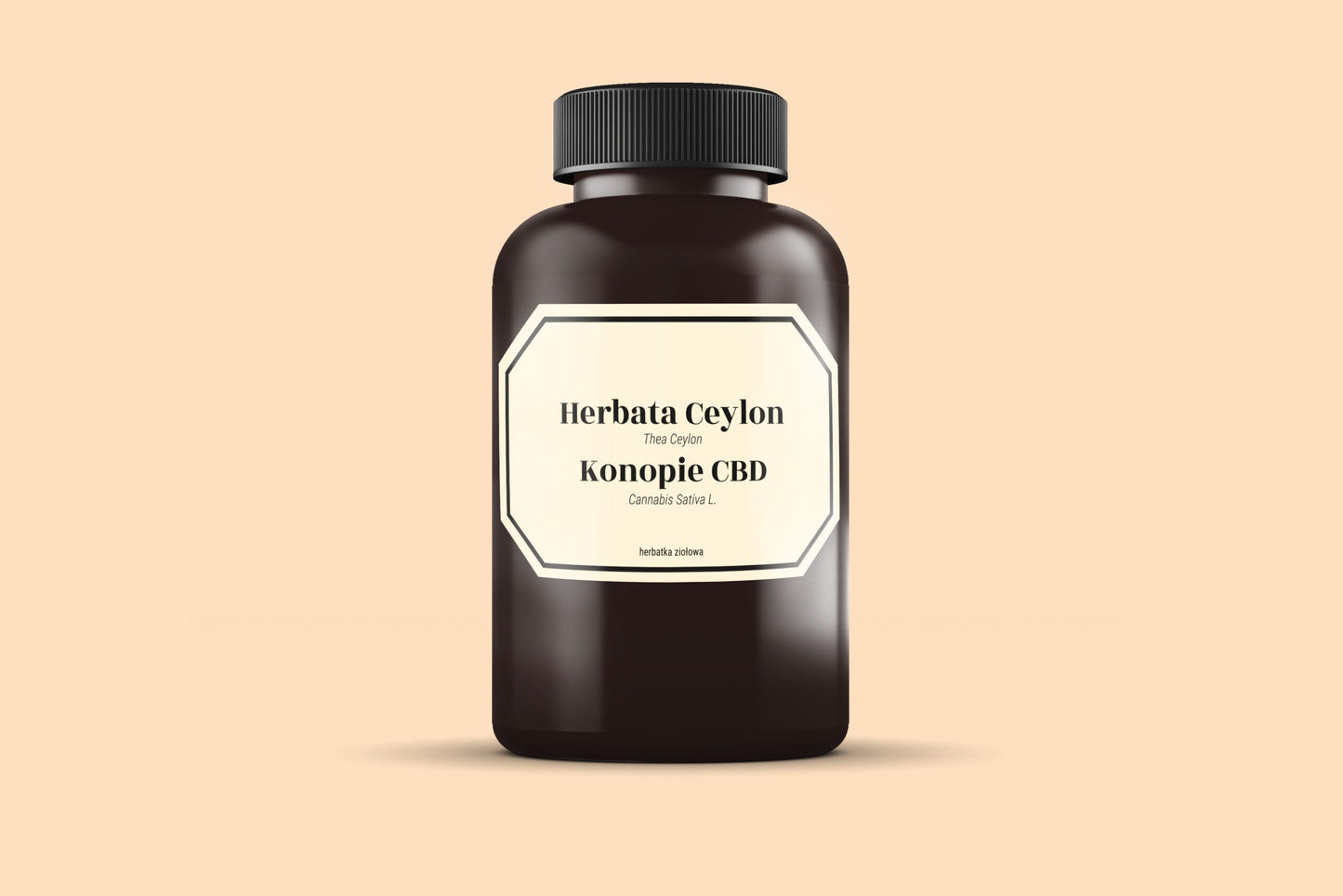 Herbatka ziołowa z miętą pieprzową i konopią CBD