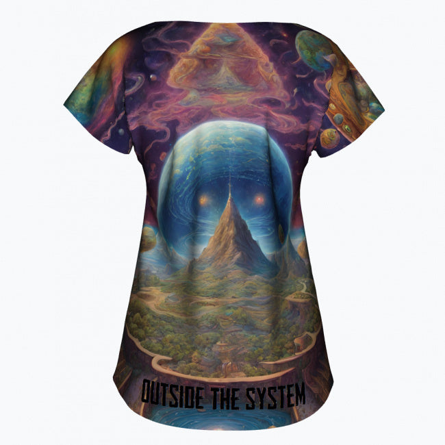 Full Print "Wszechświat" - koszulka damska