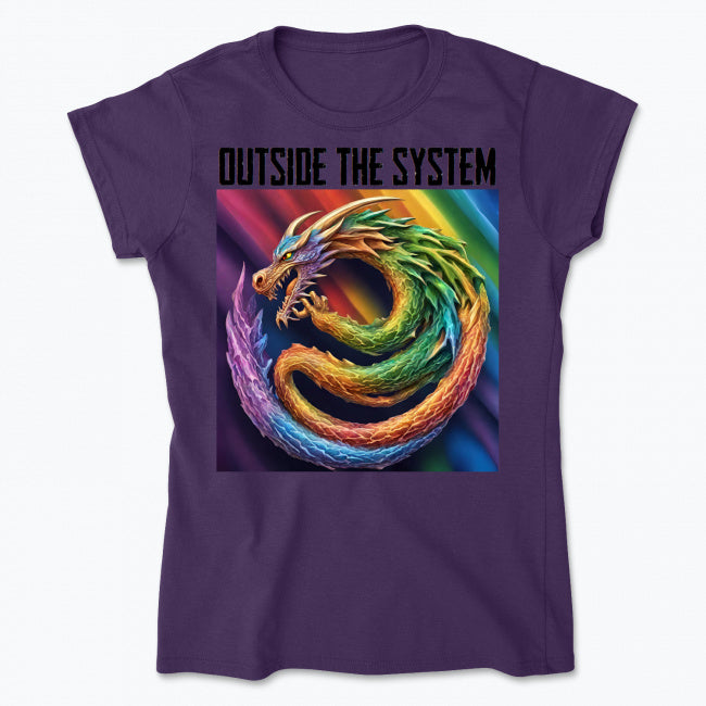 Dragon outside the system - women's T-shirt